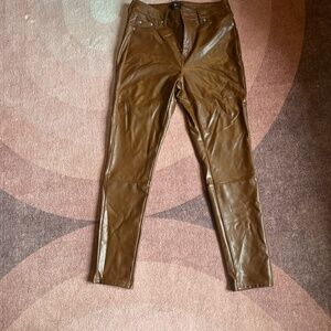 7 for all mankind skinny faux leather pants